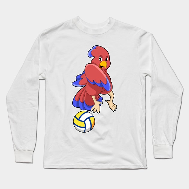 Bird at Volleyball Sports Long Sleeve T-Shirt by Markus Schnabel